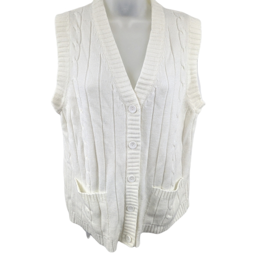 Bonnie Lee Vintage Button Down Sweater Vest Sz 42 (L)
